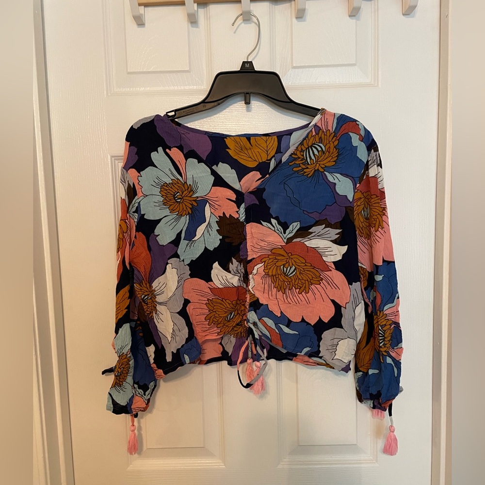 Floral Tie Top - Size XL